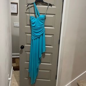 BCBG Maxazria high low dress blue size xs
